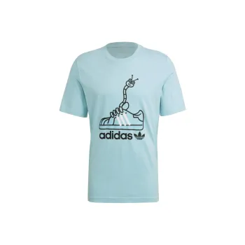 Adidas Originals Worm Tee T Shirts Men Light Blue