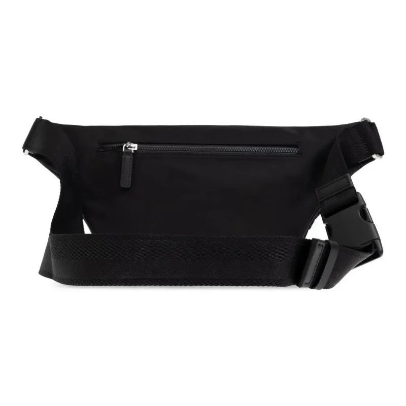 MCM Recycled Nylon Fanny Pack Medium Size Men's Black-2