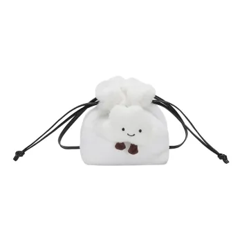 Meow In The Grass Plush Shoulder Bag Crossbody Bag Women's Multicolor