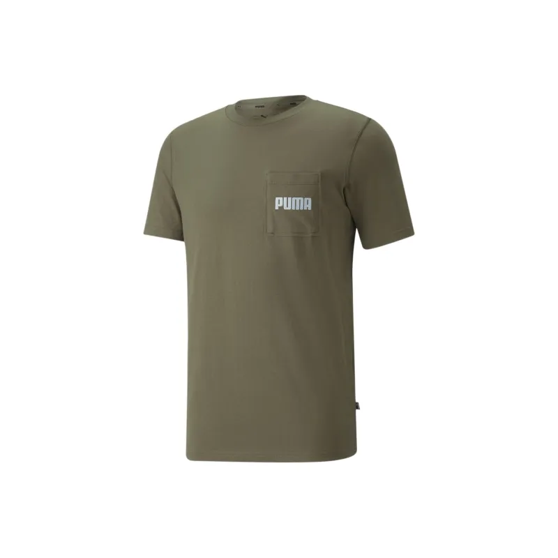 PUMA T-Shirts Men Dark Green-0