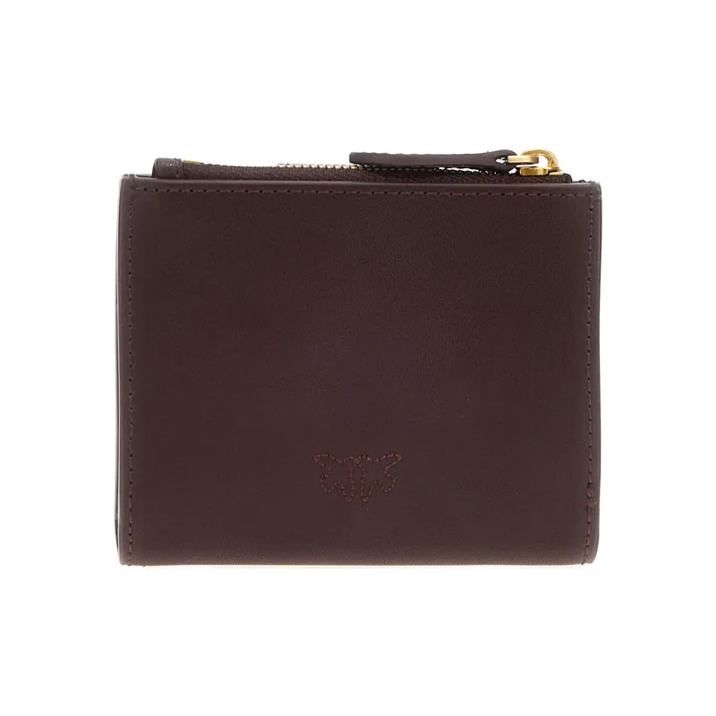 PINKO Cow Leather Wallet Women's Purple-1