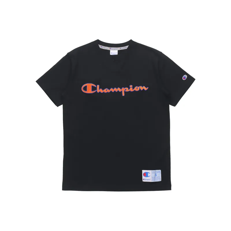 Champion T Shirt Japan Version Unisex Black-0