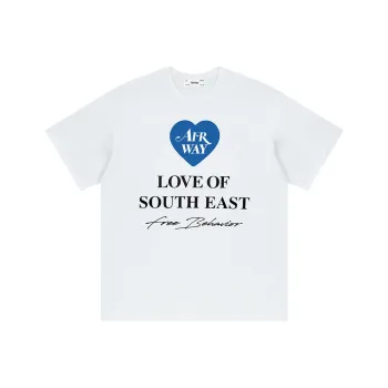 AIRWAY Straight T-Shirt Unisex White