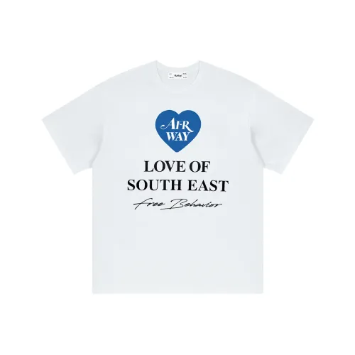 AIRWAY Straight T-Shirt Unisex White