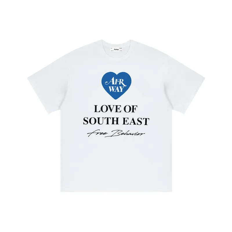 AIRWAY Straight T-Shirt Unisex White-0