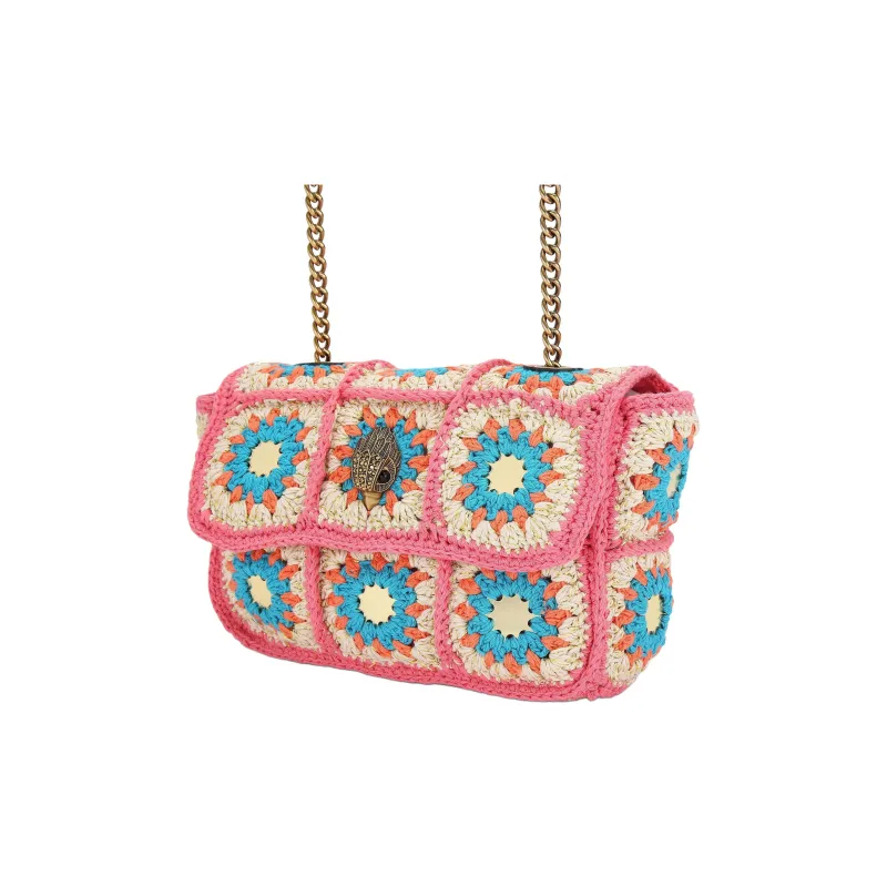 Kurt Geiger London Textile Shoulder Bag Medium Size Women's Pink-1