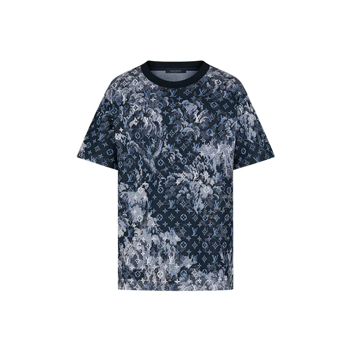 LOUIS VUITTON New Quarterly Products Of LV T Shirts Men Blue-0