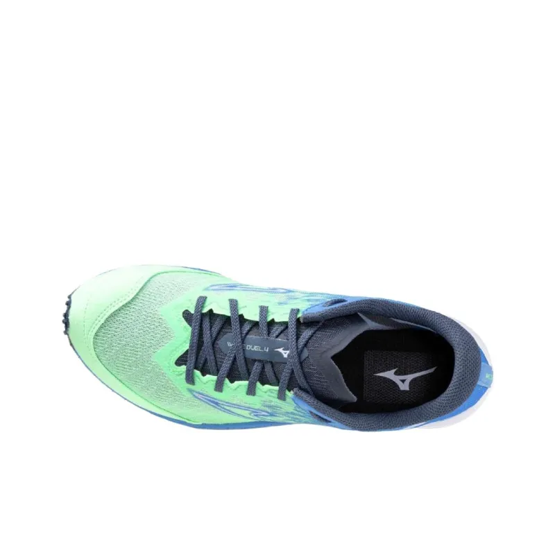 Mizuno Wave Duel 4 Low Top Running Shoes Unisex Light Green Blue-2