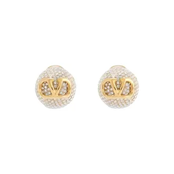 Valentino Metal Earrings Women's Gold