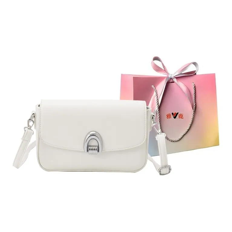 Yalu PU Crossbody Bag Shoulder Bag Regular Women's Black/White/Pink/Brown/Khaki-0