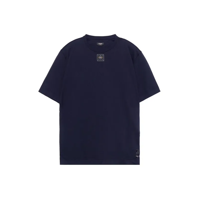 FENDI T-Shirts Men Blue-0