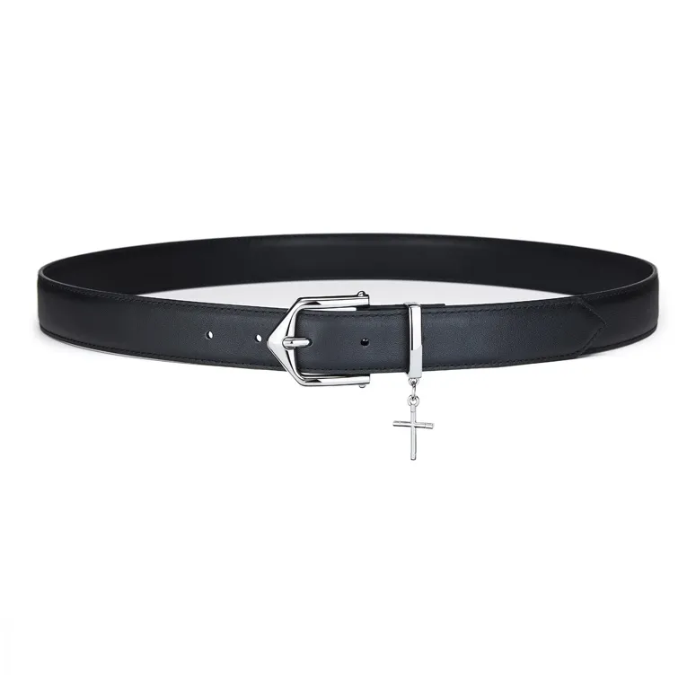 Jeccieziio Cow Leather Belts Women's Silver Width 3cm-6
