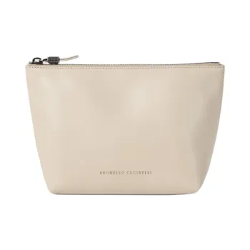Brunello Cucinelli Calfskin Clutch Regular Women's Ivory