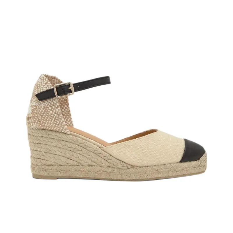Castañer CARINA Wedge Heel High Heels Women's Beige-1