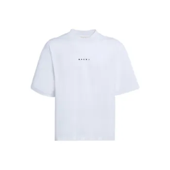 MARNI Logo Organic Jersey T shirt