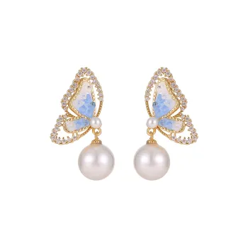 VIOLET S925 Silver Earrings Women's