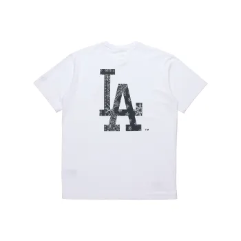 New Era BIG PAISLEY LOGO T12 LOS ANGELES DODGERS T SHIRT WHITE
