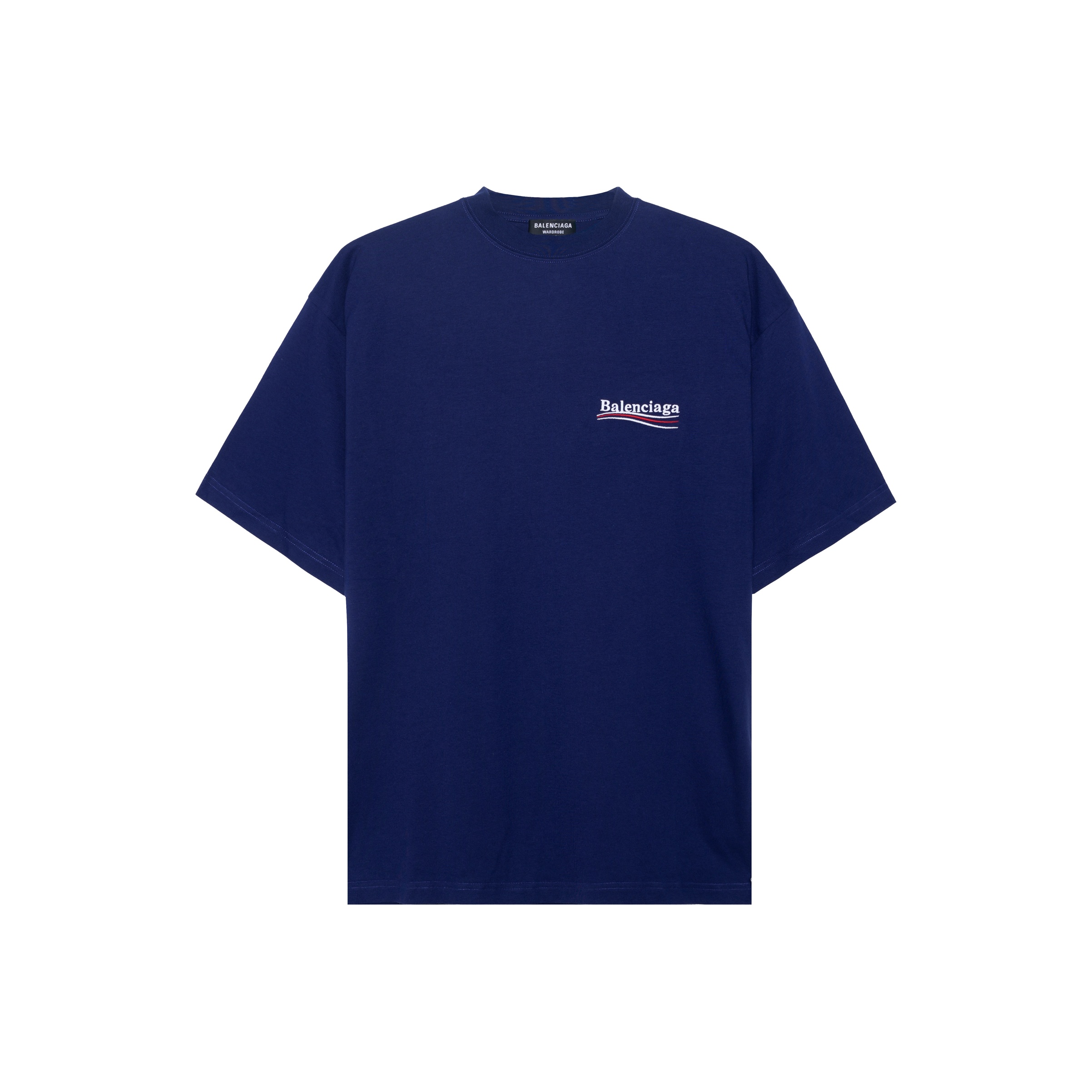 関税・送料込 BALENCIAGA Political Campaign oversized Tシャツ Men's Political Campaign T-shirt Large Fit in Black