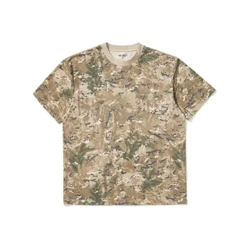 Carhartt WIP T-Shirts Men Green Camouflage