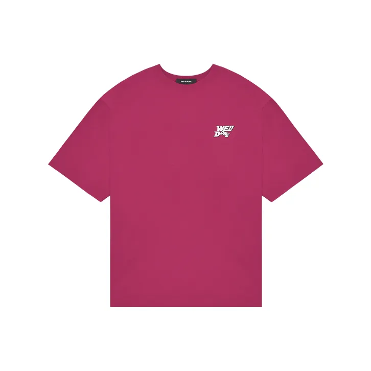 WE11DONE T Shirts Unisex Hot Pink-0