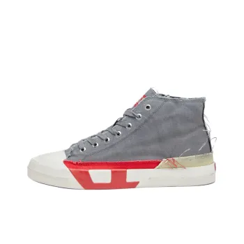 DIESEL S D Verse High Top Canvas Shoes Men's Gray