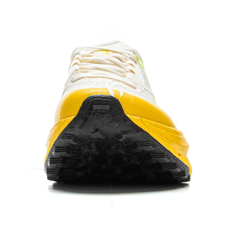 LiNing Anti Slip Wear Resistant Low Top Trail Running Shoes Women's Beige Yellow-4