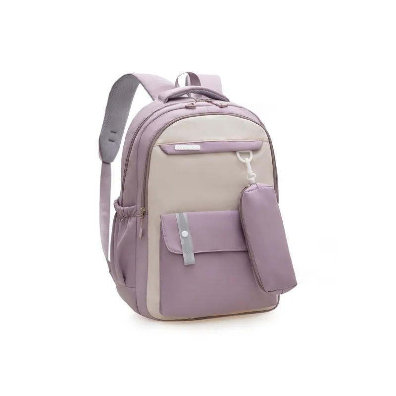 Yalu Nylon Backpack Regular Unisex Blue/Black/Pink/Purple/Red-11
