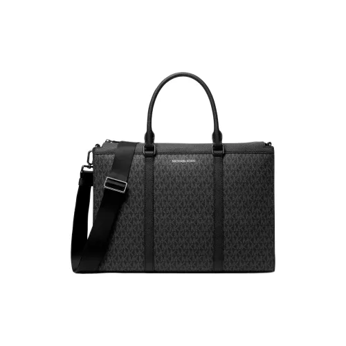 MICHAEL KORS COOPER Artificial Leather Briefcases Men's Black