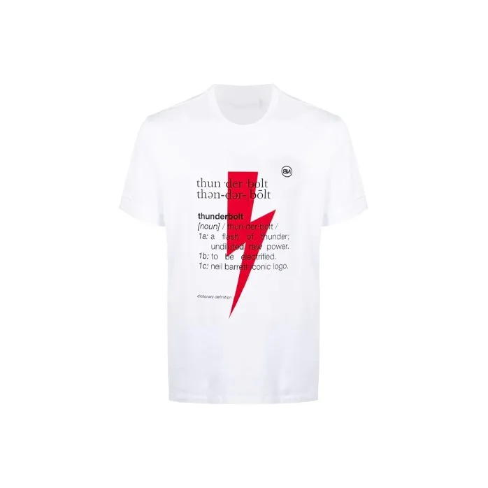 Neil Barrett T Shirts Unisex White-0