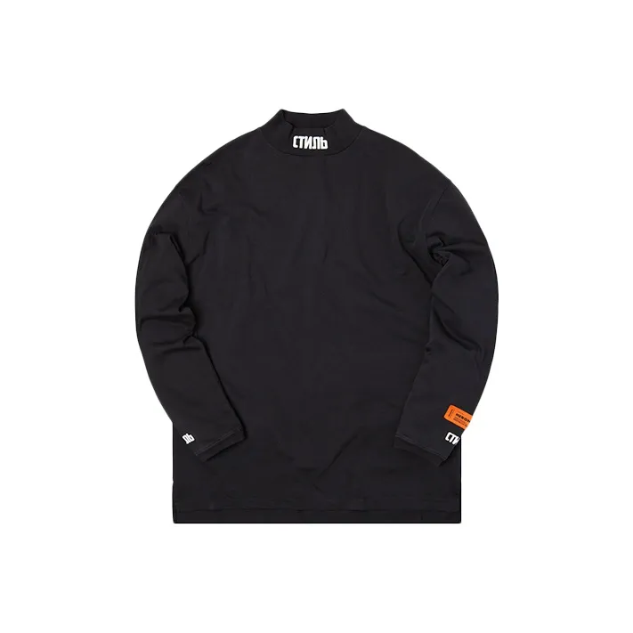 HERON PRESTON Ctnmb Mock Neck Longsleeve T Shirt-0