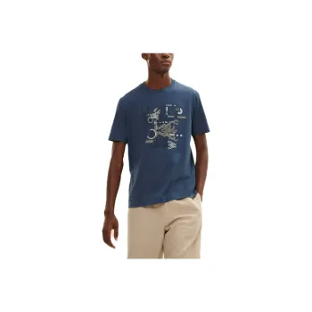HERMES T Shirts Men Deep Sea Blue