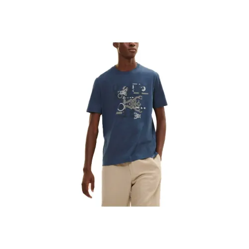 HERMES T-Shirts Men Deep Sea Blue