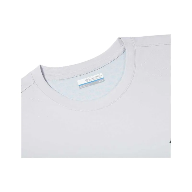 Columbia Crew Neck Fitted Straight Short-Sleeved T-Shirt Men's White-4