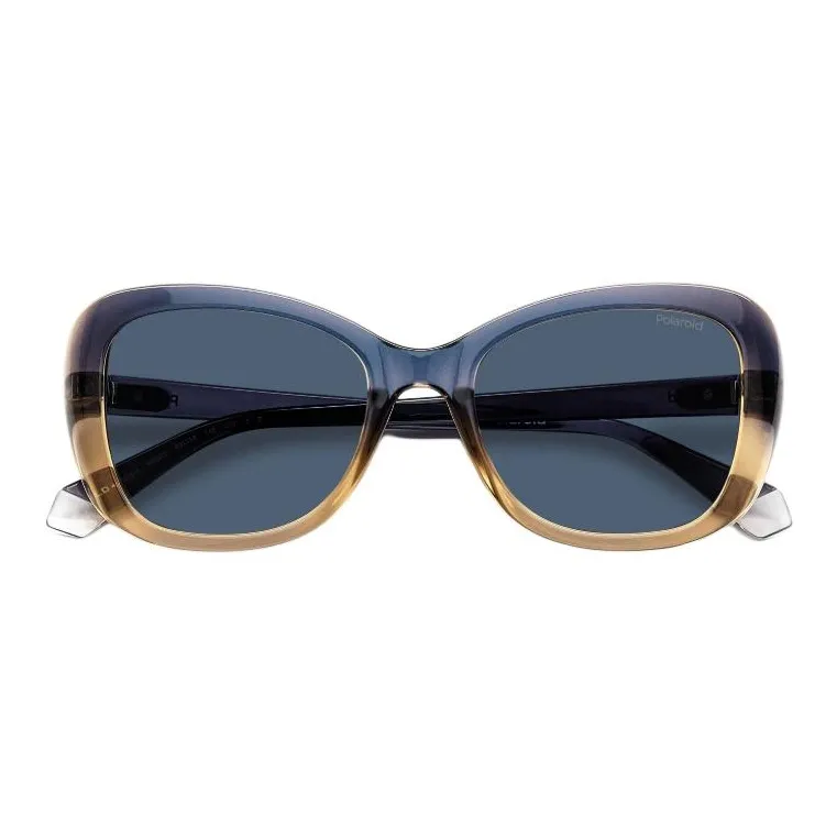 Polaroid Plastic Irregular Shape Sunglasses Women's Black-2
