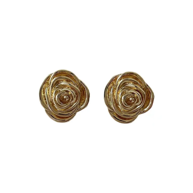 Vegetarian Alloy 925 Sterling Silver Needle Stud Earrings Women's-0