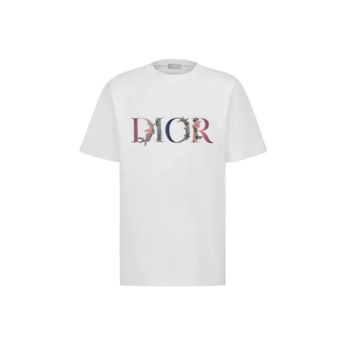 DIOR Floral Logo T shirt-0