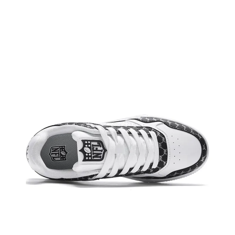 NFL TR Leather Low Top Skateboard Shoes Unisex Black-2