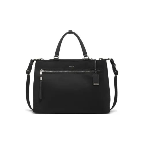 TUMI Nylon One Shoulder Handbag Unisex Black & Gunmetal Gray
