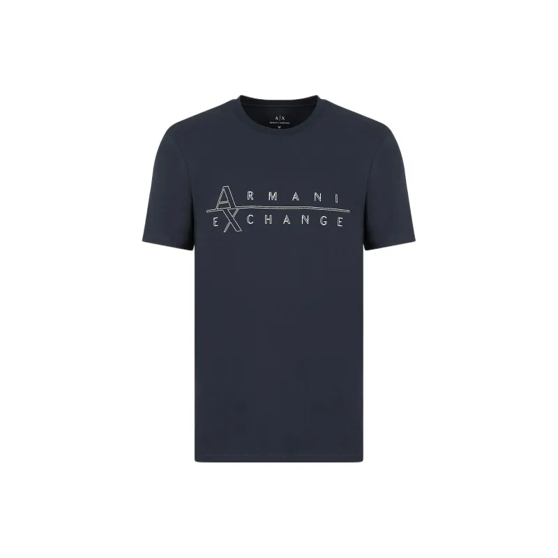ARMANI EXCHANGE T Shirts Men Marine Blue-0