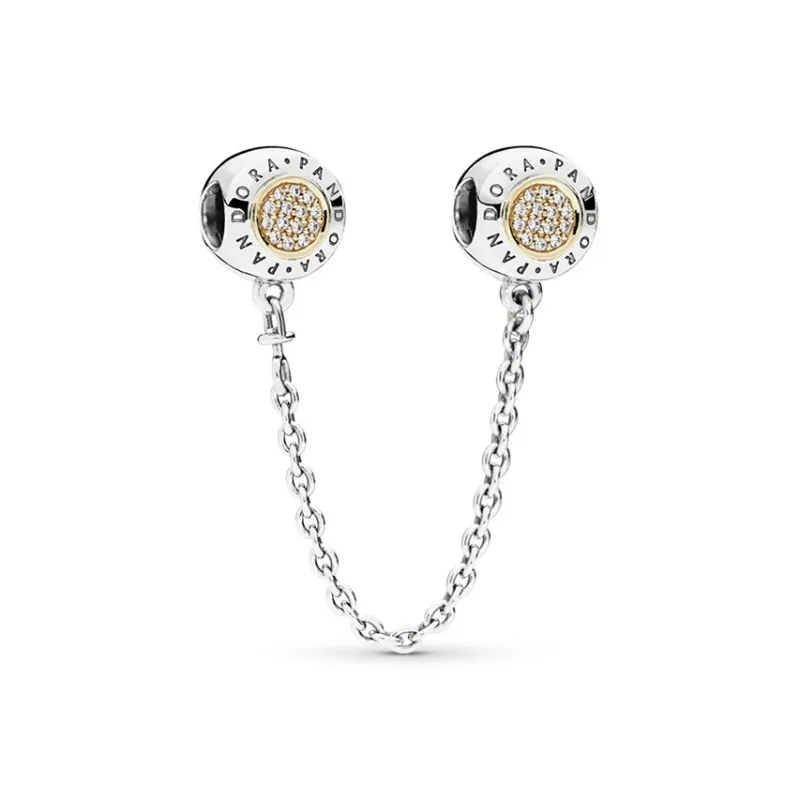 Pandora 925 Sterling Silver Safety Chain Unisex-2