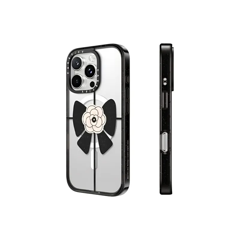 CASETIFY TPU Material Camellia Bowknot Phone Cases Compatibility With IPhone 16 Collection Girlish-0