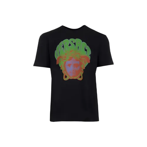 VERSACE Medusa Front Print T Shirt