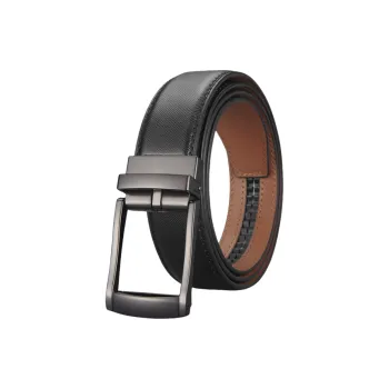 Yalu Split Leather With Overlay Film Leather Belts Men's 3.5cm
