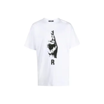 RAF SIMONS Hand Sign print T shirt