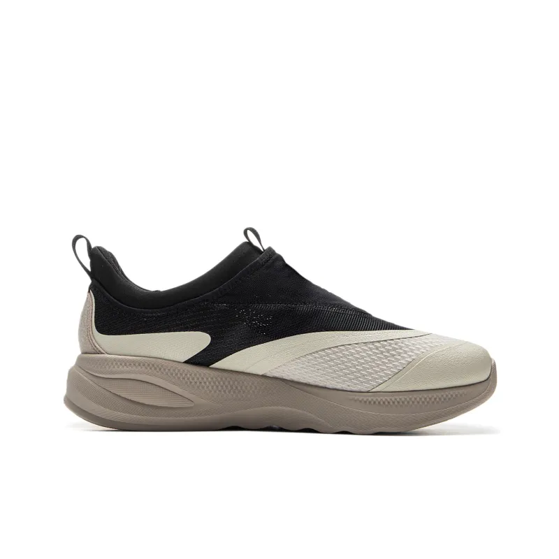 LiNing SOFT GO 2 Non slip Lightweight Low Top Casual Shoes Men's Black Gray-1
