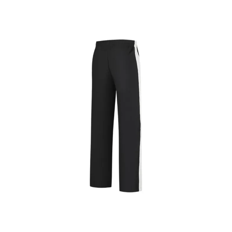 QIAODAN Sports Life Collection Casual Pants Men's Black/Pearl White Flower Yarn-1