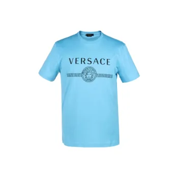 VERSACE T Shirts Men Sky Blue