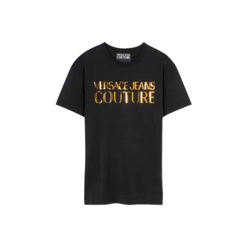VERSACE JEANS COUTURE Logo print Short sleeved T shirt-0