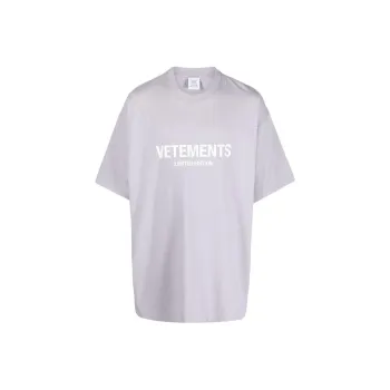 Vetements T-Shirts Men Lavender Purple