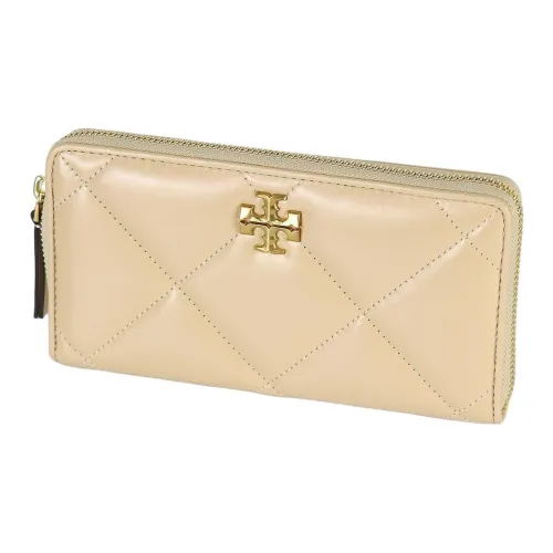 TORY BURCH Kira Leather Wallet Women's Light Yellow